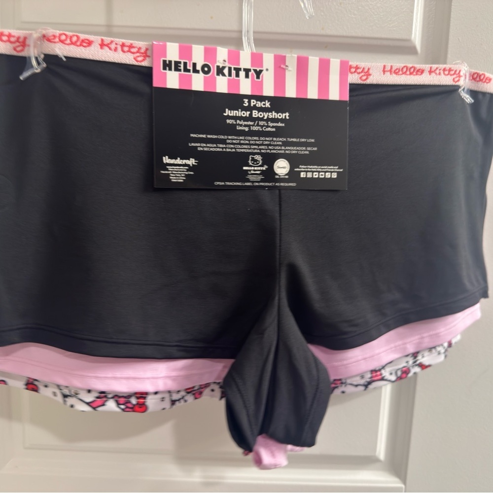 Hello Kitty Boyshorts - Pink and White, and black 💕🤍🖤 - Picture 2 of 3